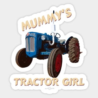 Mummy's tractor girl Sticker